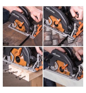 Pilarka wielozadaniowa EVOLUTION R185CCS z tarczą o średnicy 185mm