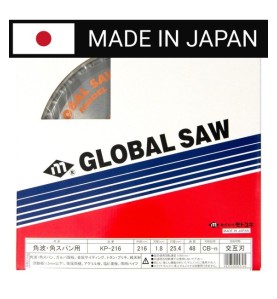 Piła tarczowa do cięcia cienkiej stali GLOBAL SAW 216 x 1.4/1.2 x 25.4mm / 48z CERMET JAPAN