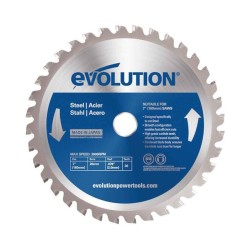 Piła widiowa TCT do cięcia stali Evolution 180mm / 36z do pilarek