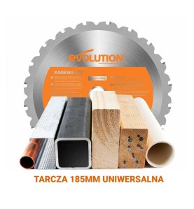 Pilarka wielozadaniowa EVOLUTION R185CCSX z tarczą o średnicy 185mm/16z z prowadnicami