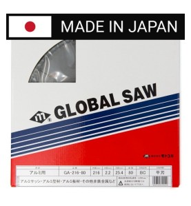Piła tarczowa do cięcia aluminium GLOBAL SAW 216 x 2.2/1.7 x 25.4mm / 100z CERMET JAPAN