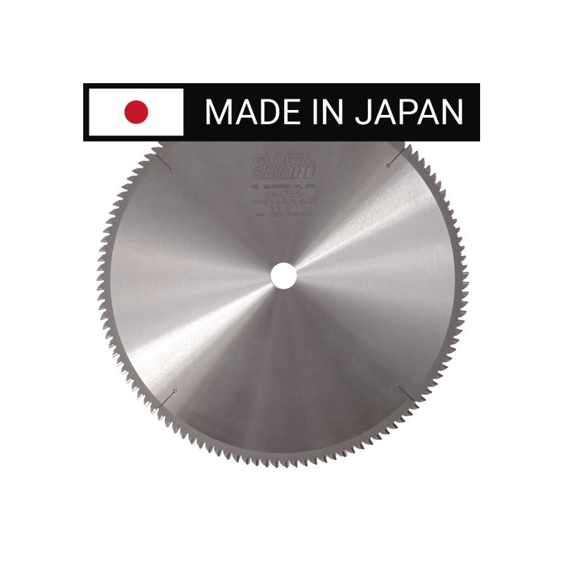Piła tarczowa do cięcia aluminium GLOBAL SAW 355 x 2.8/2.2 x 25.4mm / 120z CERMET JAPAN