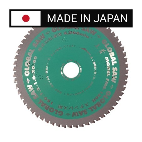 Piła tarczowa do cięcia stali nierdzewnej GLOBAL SAW 150 x 1.2/1.0 x 20mm / 60z CERMET JAPAN