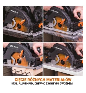 Pilarka wielozadaniowa EVOLUTION R185CCSX+ z tarczą o średnicy 185mm/20z