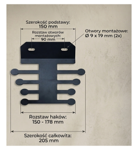 Uchwyt ścienny uniwerasalny GLOB TOOLS GT-U-12