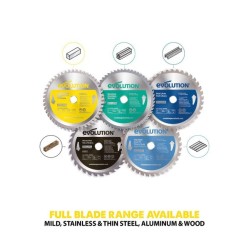 Piła widiowa TCT do cięcia stali nierdzewnej Evolution 180mm / 48z do pilarek
