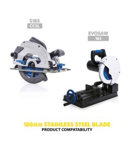 Piła widiowa TCT do cięcia stali nierdzewnej Evolution 180mm / 48z do pilarek