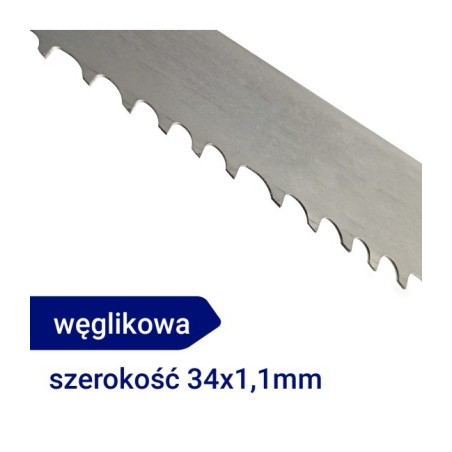 Piła taśmowa węglikowa 34x1,1mm 3/4TPI do cięcia betonu komórkowego
