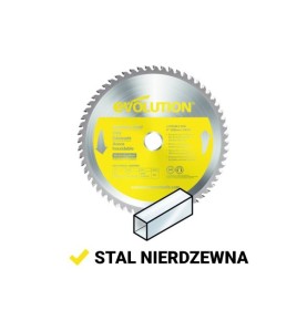 Piła widiowa TCT do cięcia stali nierdzewnej Evolution 230mm / 60z