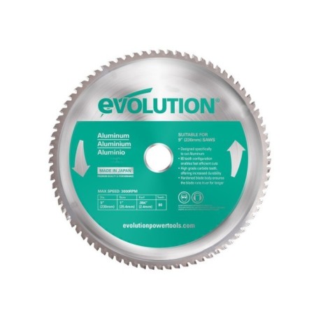 Piła widiowa TCT do cięcia aluminium Evolution 230mm / 80z