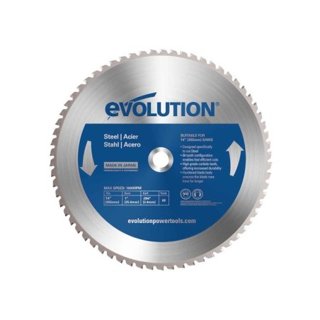 Piła widiowa TCT do cięcia stali Evolution 355mm / 66z