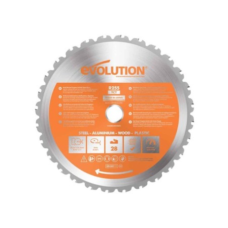 Piła widiowa TCT wielozadaniowa Evolution RAGE 255mm / 28z