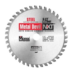 Piła widiowa TCT do cięcia stali MetalDevil NXT 165mm 40z, otwór 5/8" (CSM65040NSC)