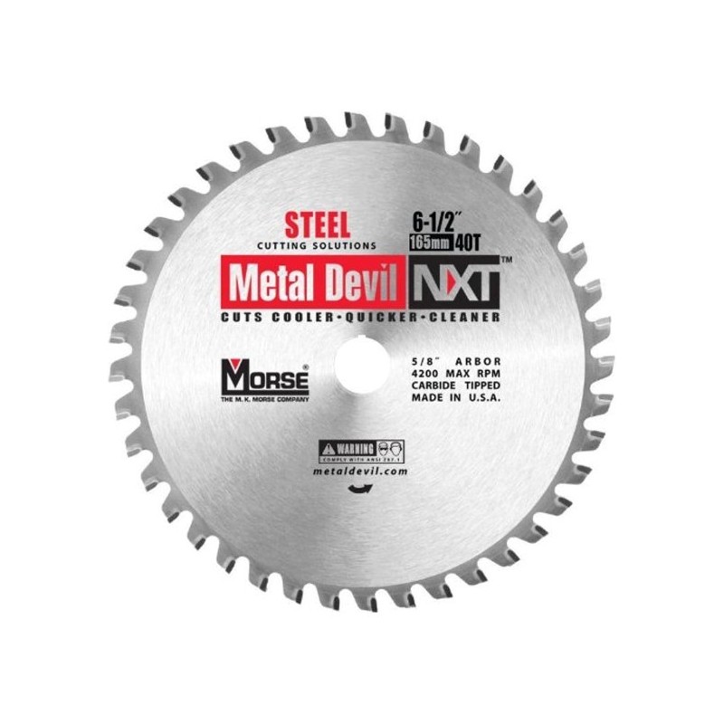Piła widiowa TCT do cięcia stali MetalDevil NXT 165mm 40z, otwór 5/8" (CSM65040NSC) Piła widiowa TCT do cięcia stali MetalDevil NXT 165mm 40z, otwór 5/8" (CSM65040NSC)