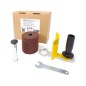 Adapter do satynowania GLOB SYSTEM ALU-04 + ściernica walcowa 100x100x19 Adapter do satynowania GLOB SYSTEM ALU-04 + ściernica walcowa 100x100x19