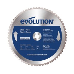 Piła widiowa TCT do cięcia stali Evolution 255mm / 52z