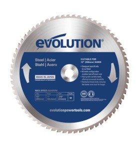 Piła widiowa TCT do cięcia stali Evolution 255mm / 52z