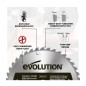 Piła widiowa Evolution do cięcia drewna 255mm / 40z do pił ukośnych