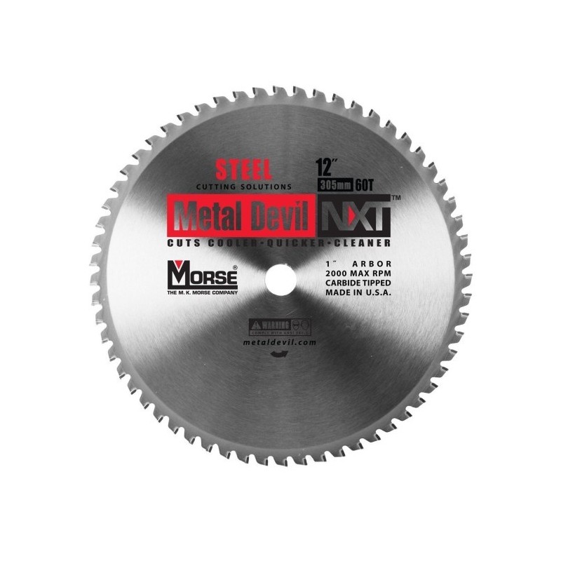 Piła widiowa TCT do cięcia stali MetalDevil NXT 305mm 60z, otwór 25,4mm (CSM1260NSC) Piła widiowa TCT do cięcia stali MetalDevil NXT 305mm 60z, otwór 25,4mm (CSM1260NSC)