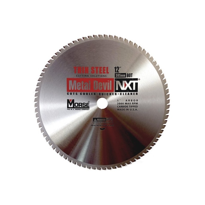 Piła widiowa TCT do cięcia cienkiej stali MetalDevil NXT 305mm 80z, otwór 25,4mm (CSM1280NTSC) Piła widiowa TCT do cięcia cienkiej stali MetalDevil NXT 305mm 80z, otwór 25,4mm (CSM1280NTSC)