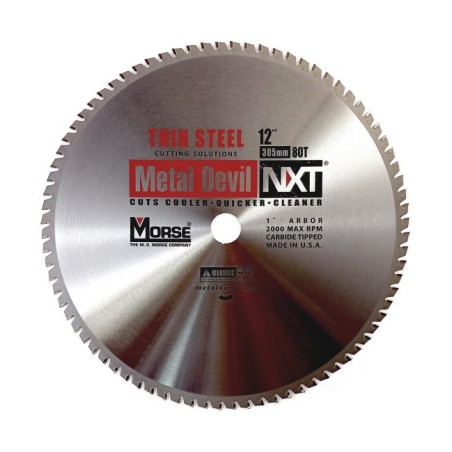 Piła widiowa TCT do cięcia cienkiej stali MetalDevil NXT 305mm 80z, otwór 25,4mm (CSM1280NTSC)