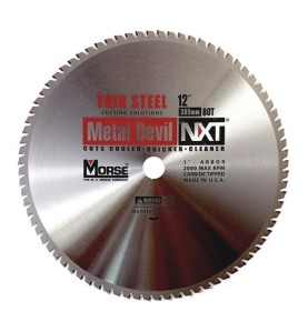 Piła widiowa TCT do cięcia cienkiej stali MetalDevil NXT 305mm 80z, otwór 25,4mm (CSM1280NTSC)