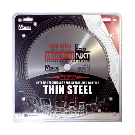 Piła widiowa TCT do cięcia cienkiej stali MetalDevil NXT 305mm 80z, otwór 25,4mm (CSM1280NTSC)