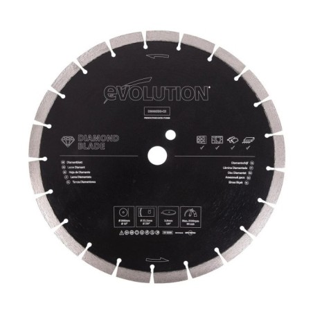Tarcza diamentowa segmentowa Evolution D300SEG-CS 300mm do cięcia materiałów budowlanych
