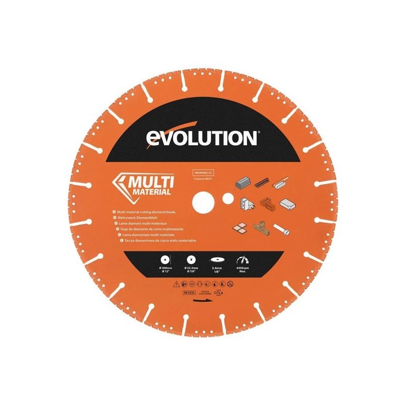 Tarcza diamentowa segmentowa Evolution MD300SEG-CS 300mm do cięcia wielu materiałów