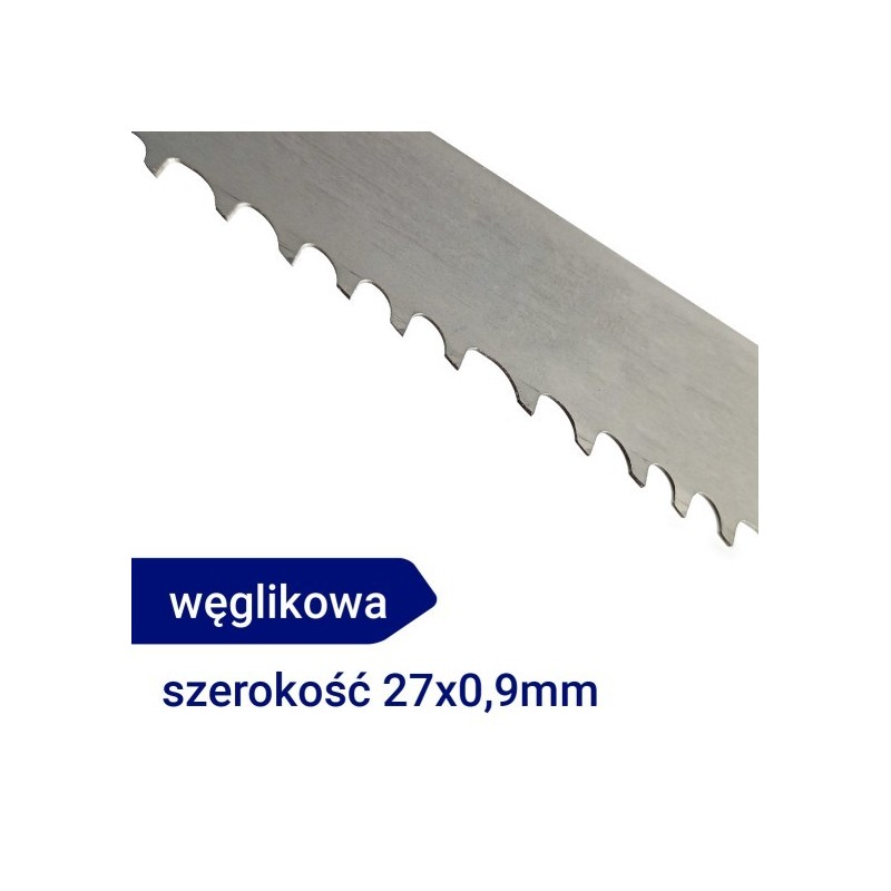 Piła taśmowa węglikowa 27x0,9mm 3/4TPI do cięcia betonu komórkowego Piła taśmowa węglikowa 27x0,9mm 3/4TPI do cięcia betonu komórkowego
