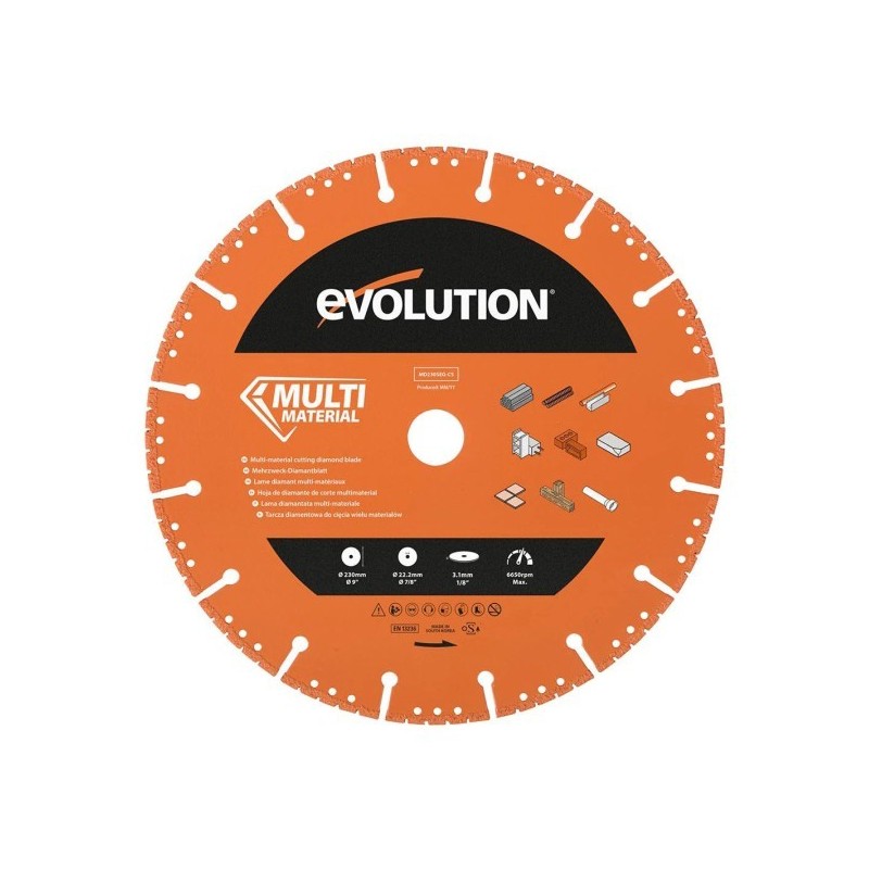 Tarcza diamentowa segmentowa Evolution MD230SEG-CS 230mm do cięcia wielu materiałów
