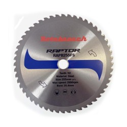 Piła widiowa do cięcia stali Rotabroach Raptor 255mm / 52z CERMET