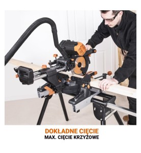 Wielozadaniowa piła ukośna z prowadnicami EVOLUTION R255SMS DB PLUS z tarczą 255mm