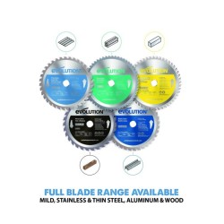 Piła widiowa Evolution TCT do cięcia cienkiej stali 180mm / 68z do pilarek