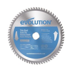 Piła widiowa Evolution TCT do cięcia cienkiej stali 180mm / 68z do pilarek