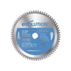 Piła widiowa Evolution TCT do cięcia cienkiej stali 185mm / 68z do pilarek