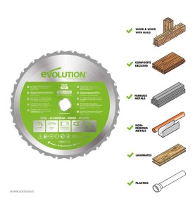 Piła widiowa TCT wielozadaniowa Evolution FURY 255 / 24z