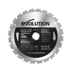 Piła widiowa TCT do cięcia drewna Evolution 185mm / 24z do pił ukośnych