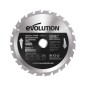 Piła widiowa TCT do cięcia drewna Evolution 185mm / 24z do pił ukośnych
