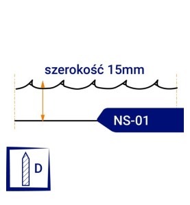 Nóż taśmowy rzeźnicki NS-01 - 15x0,6mm