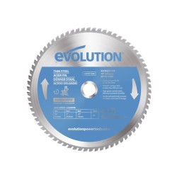 Piła widiowa Evolution TCT do cięcia cienkiej stali 255mm / 70z do pił ukośnych