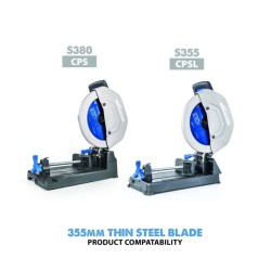 Piła widiowa Evolution TCT do cięcia cienkiej stali 355mm / 90z do przecinarek