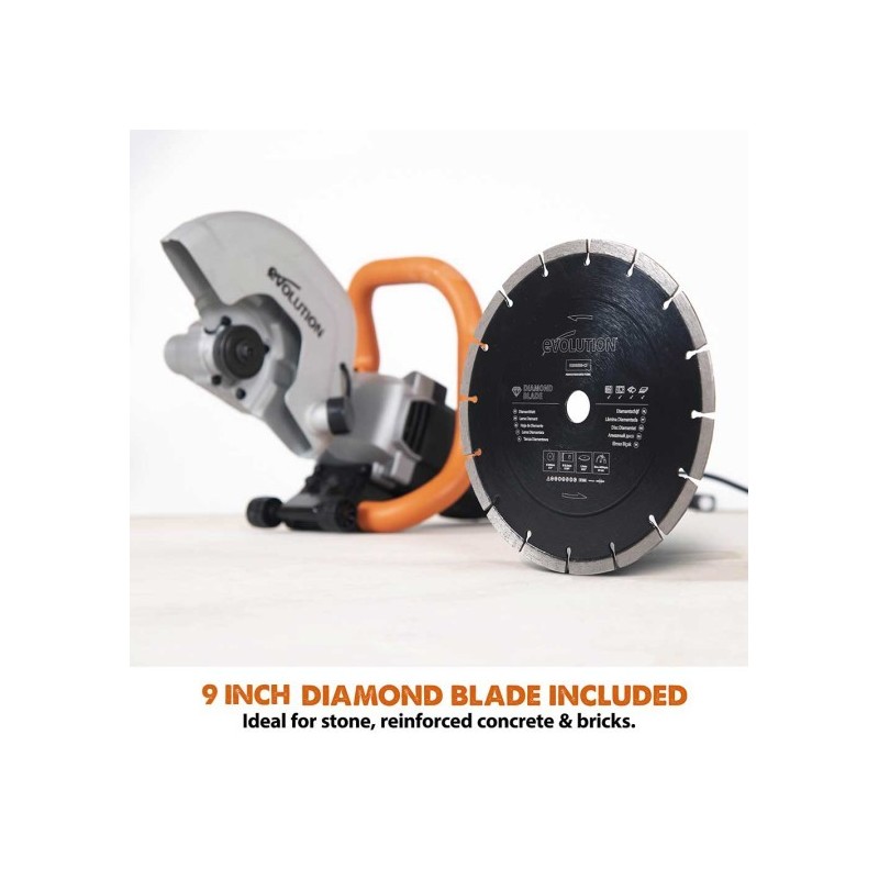 Elektryczna piła do cięcia betonu 230mm Evolution R230DCT z tarczą diamentową