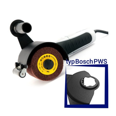 Przystawka GLOB-SYSTEM GS05-09 do satynowania powierzchni płaskich Bosch (PWS) z rolką prowadzącą