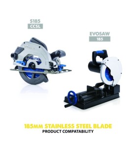 Piła widiowa TCT do cięcia stali nierdzewnej Evolution 185mm / 48z do pilarek
