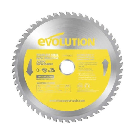 Piła widiowa TCT do stali nierdzewnej Evolution 210mm 54z do pilarek