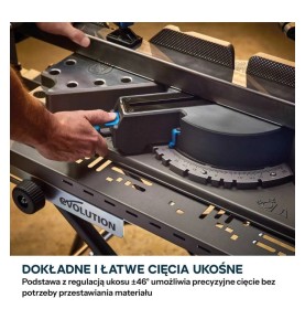Ukośnica do stali Evolution S355MCS-G2 z tarczą EVOMAX Cermet 355 mm