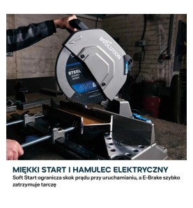 Ukośnica do stali Evolution S355MCS-G2 z tarczą EVOMAX Cermet 355 mm