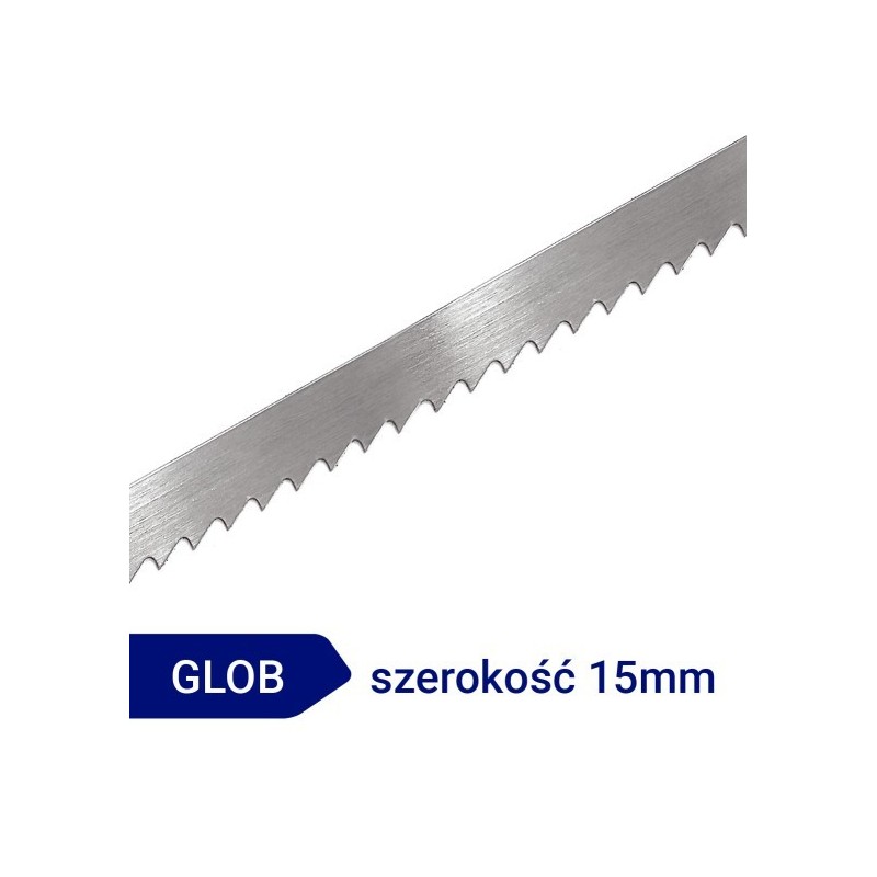 Piła taśmowa do drewna GLOB szerokość 15mm, podziałka 6,52mm Piła taśmowa do drewna GLOB szerokość 15mm, podziałka 6,52mm
