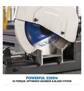 Przecinarka do cięcia stali Evolution Power Tools S355CPS z tarczą do stali 355mm/66z